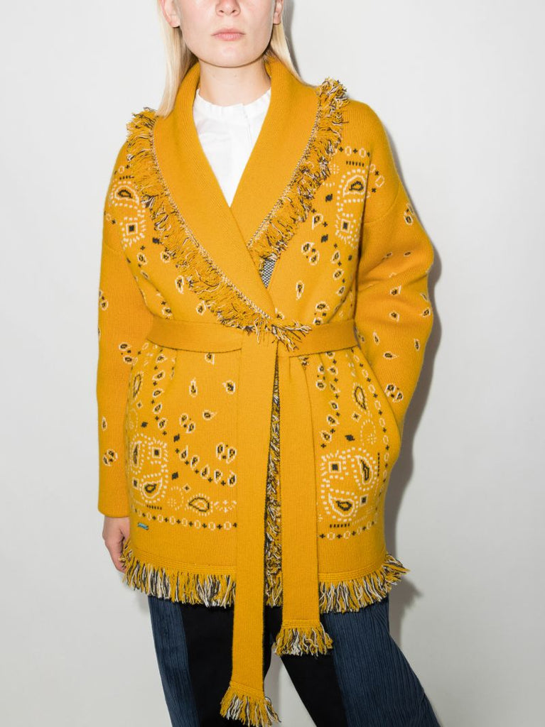 Bandana Jacquard Cardigan