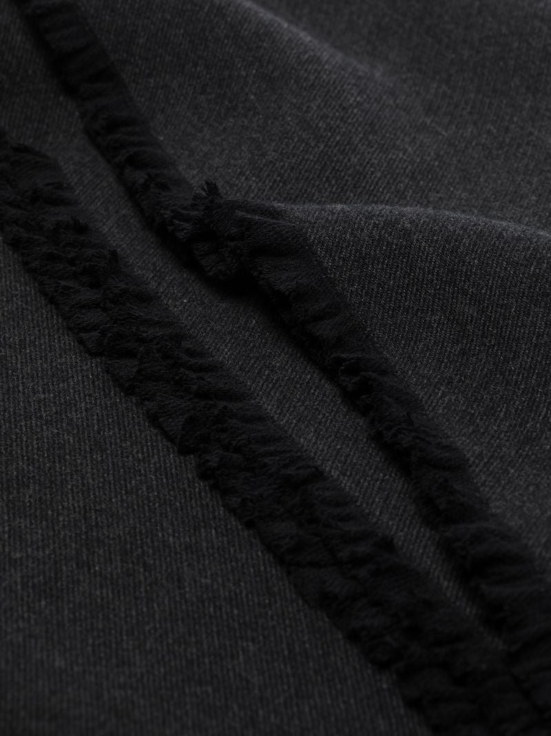 Black Angus Wool Throw