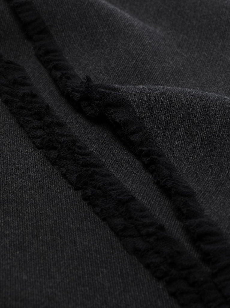 Black Angus Wool Throw