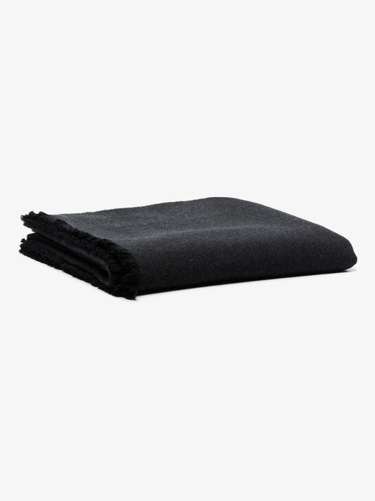 Black Angus Wool Throw