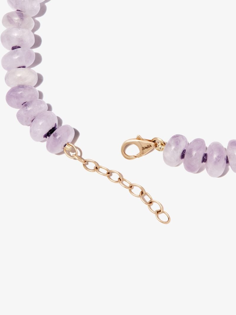 14k Yellow Gold Oracle Amethyst Beaded Bracelet