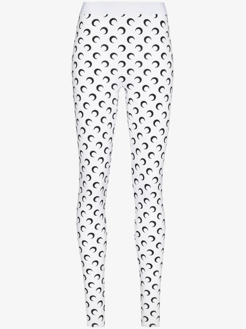 Crescent Moon Print Leggings