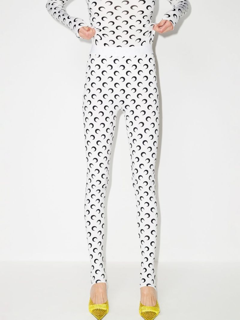 Crescent Moon Print Leggings
