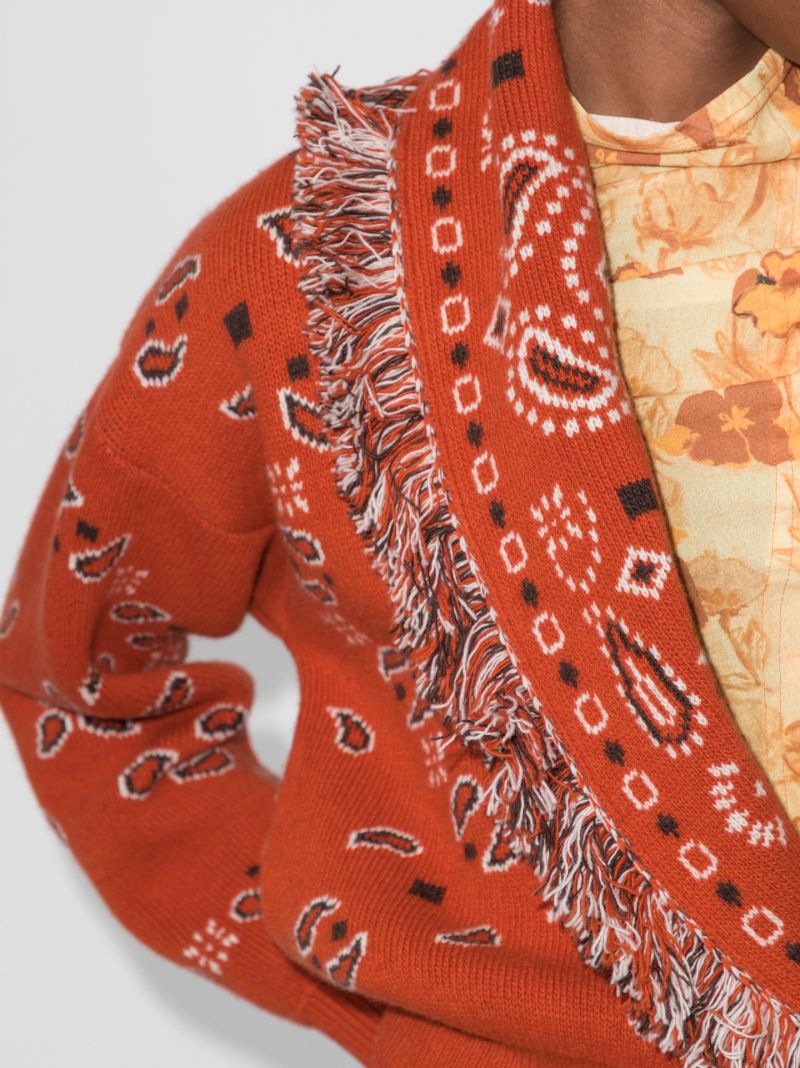 Bandana Pattern Cardigan