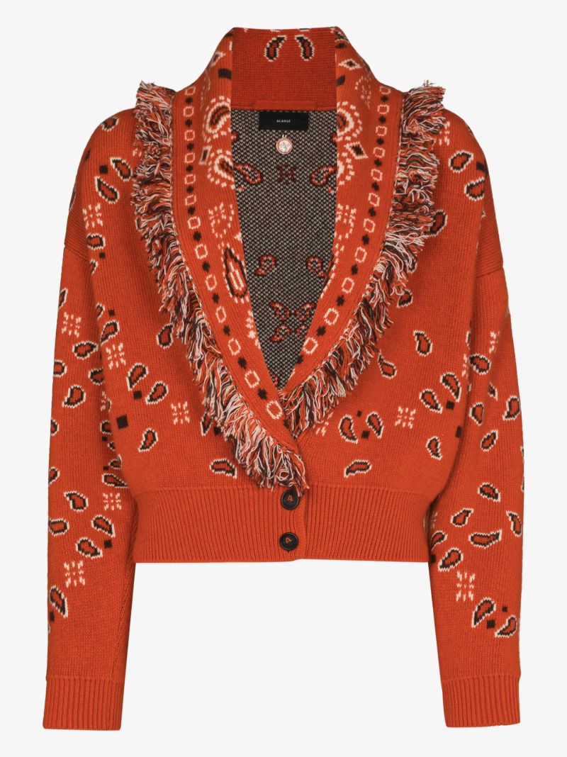 Bandana Pattern Cardigan