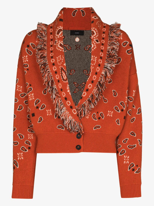 Bandana Pattern Cardigan