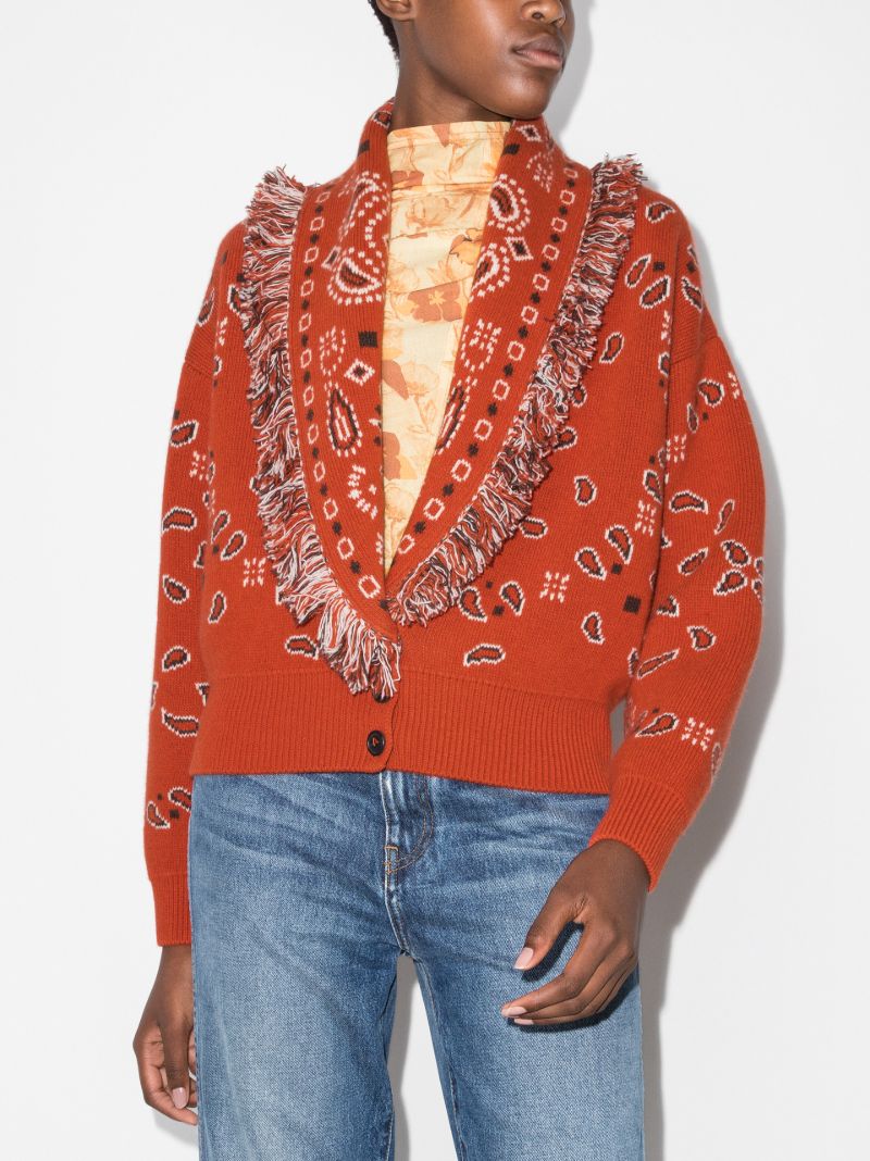 Bandana Pattern Cardigan
