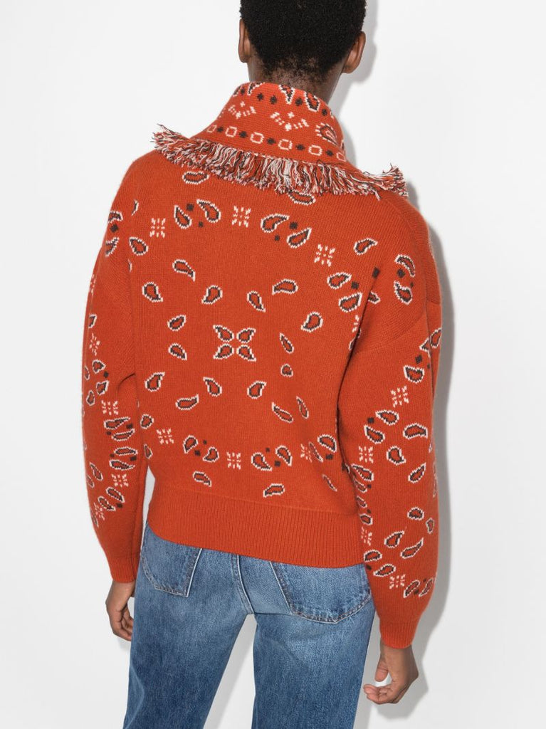 Bandana Pattern Cardigan