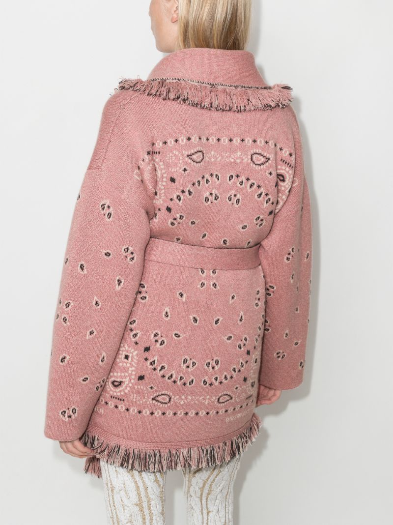 Bandana Wrap Cashmere Cardigan