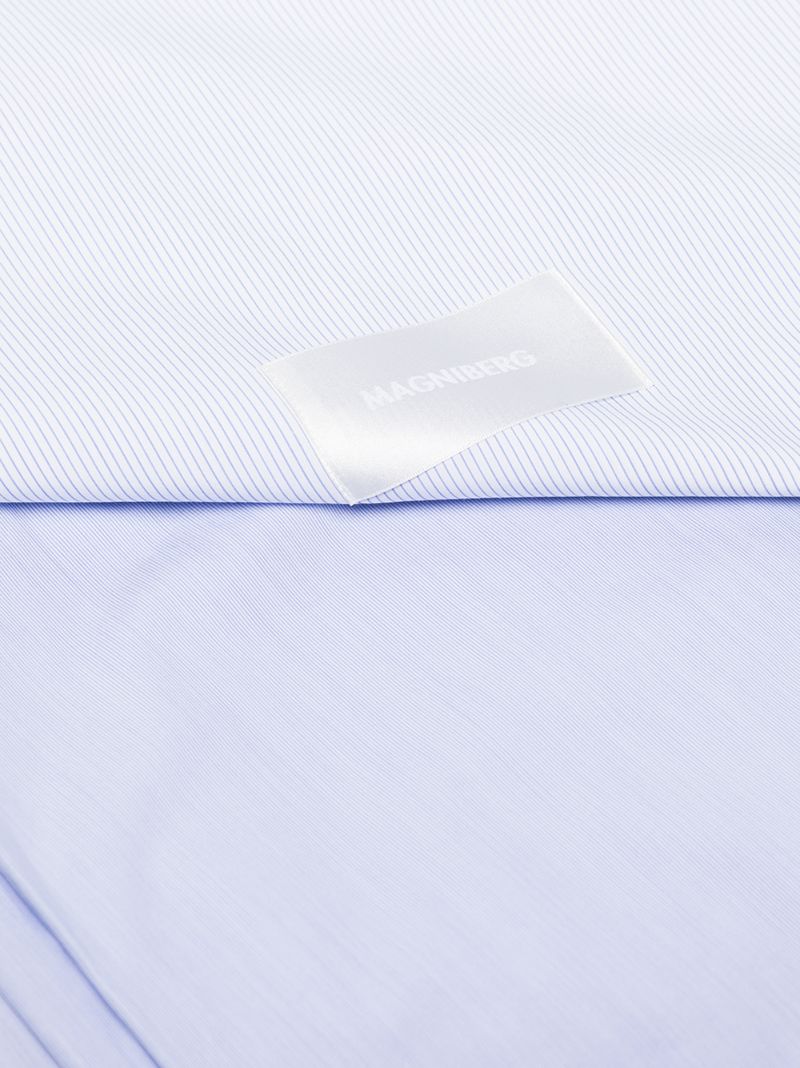 Blue Wall Street Cotton Poplin Double Duvet Cover