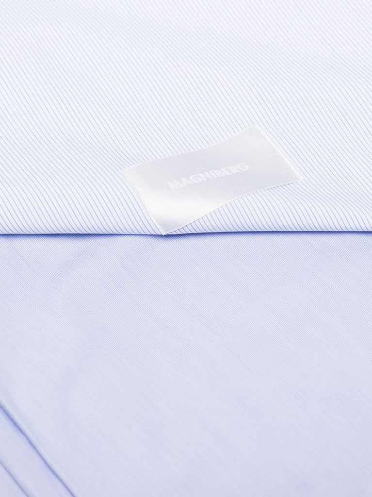 Blue Wall Street Cotton Poplin Double Duvet Cover