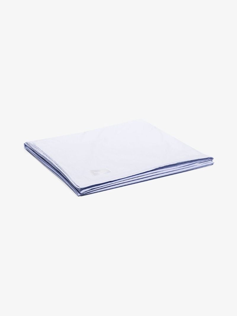 Blue Wall Street Cotton Poplin Double Duvet Cover