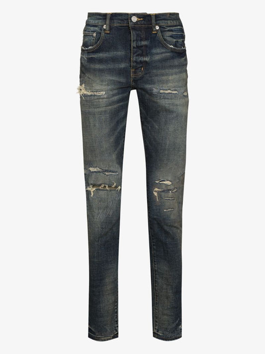 Repair Distressed Skinny Jeans
