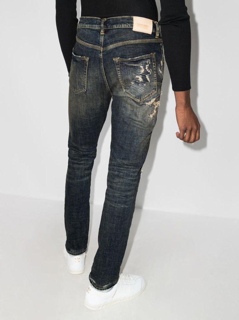 Repair Distressed Skinny Jeans