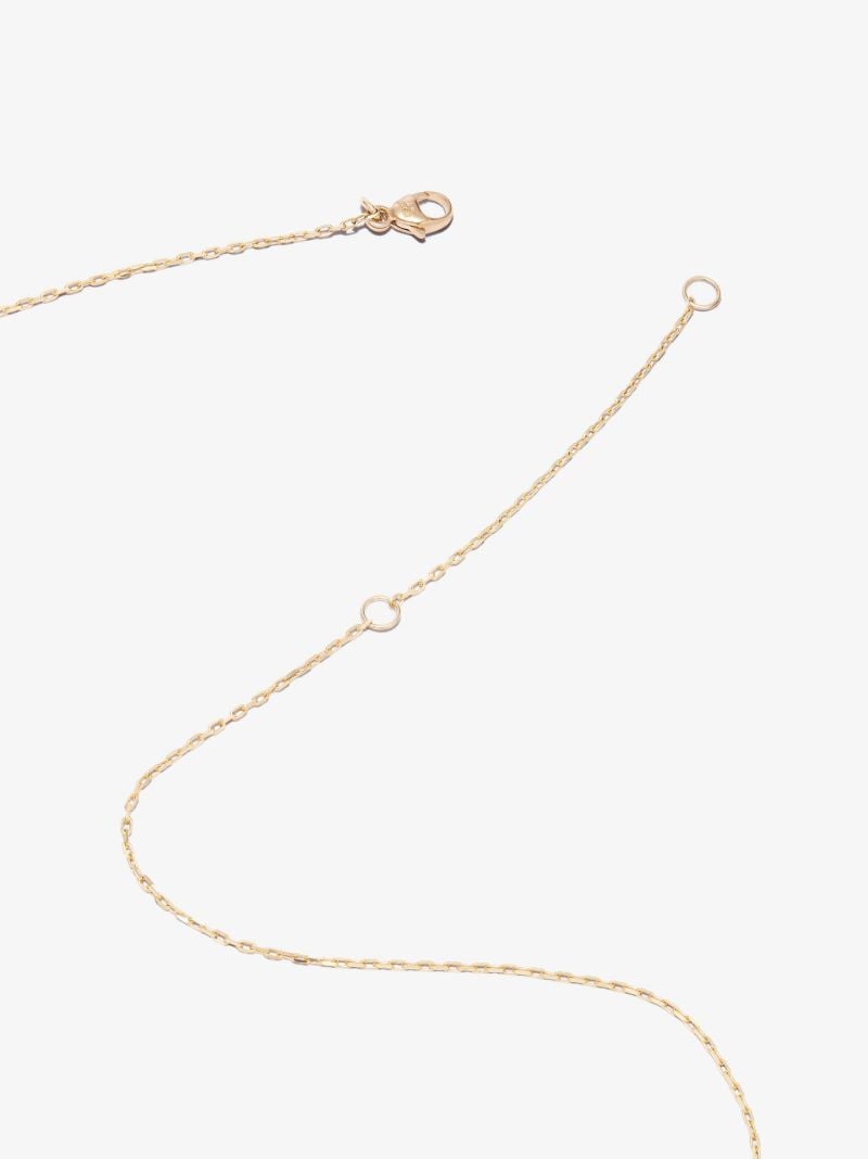 14k Yellow Gold Lavender Moonstone Necklace