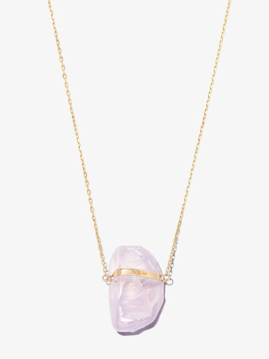 14k Yellow Gold Lavender Moonstone Necklace