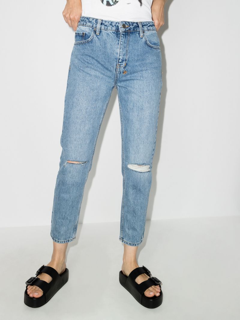 Nine O Kosmic Blue Ripped Jeans
