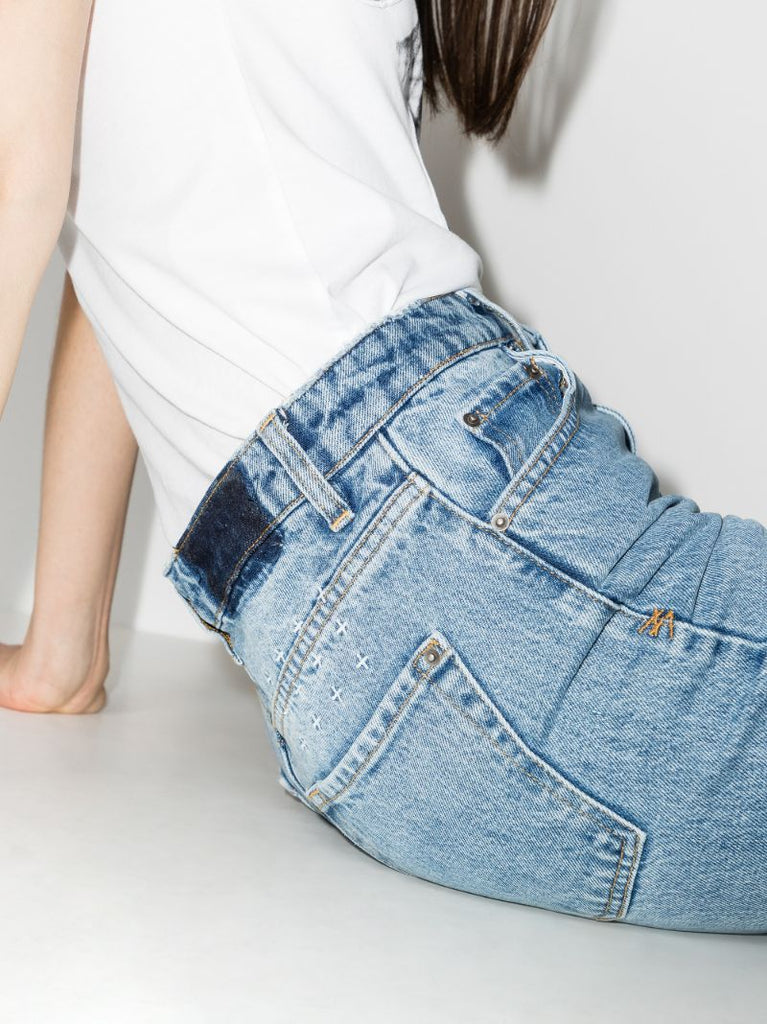 Nine O Kosmic Blue Ripped Jeans