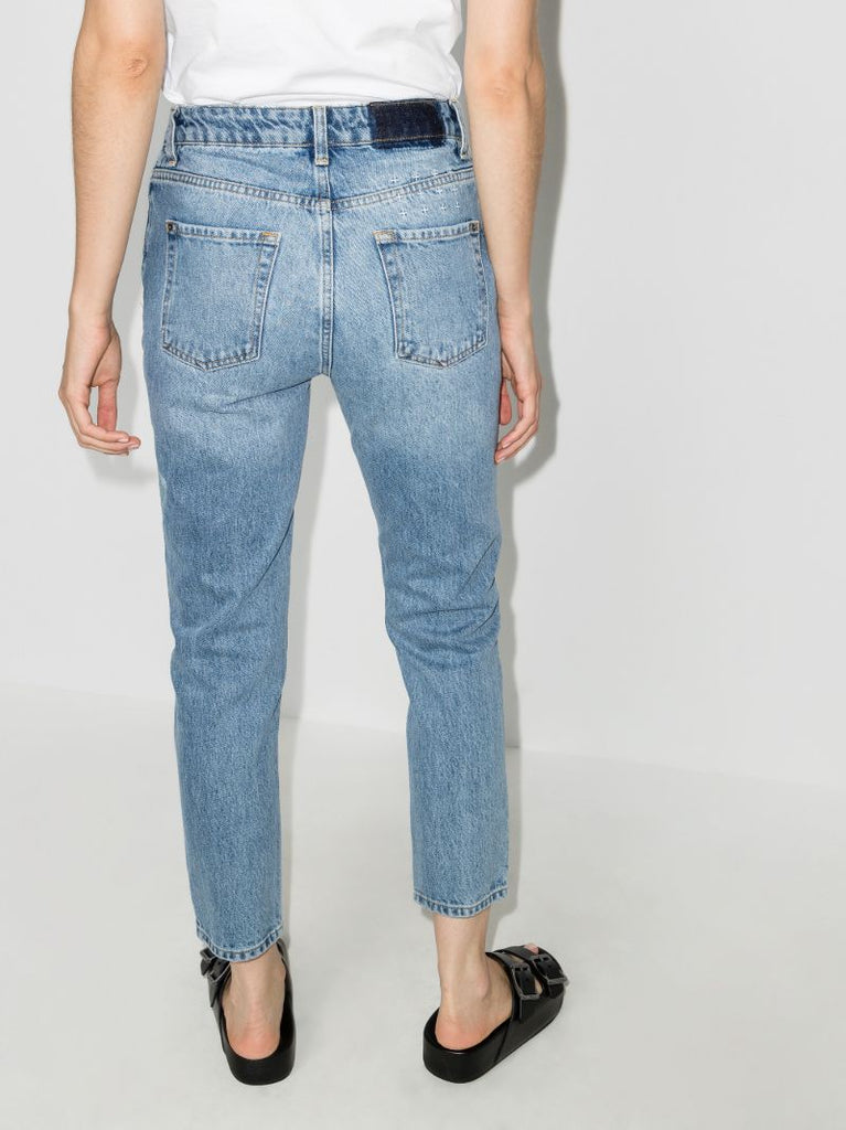 Nine O Kosmic Blue Ripped Jeans