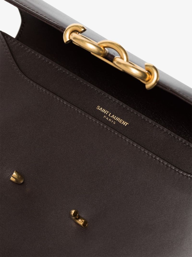 Brown Le Maillon Leather Cross Body Bag