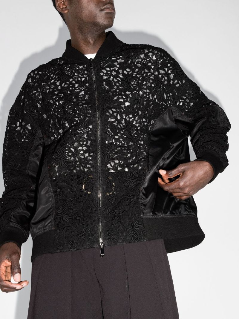 Lace Bomber Jacket