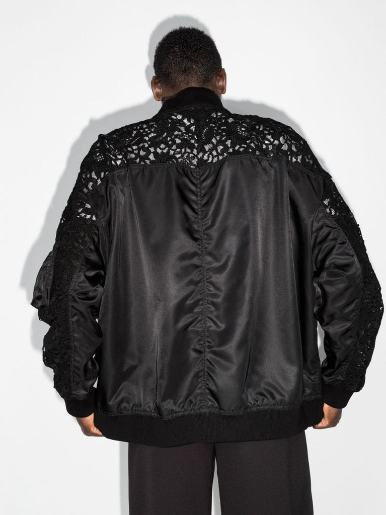 Lace Bomber Jacket