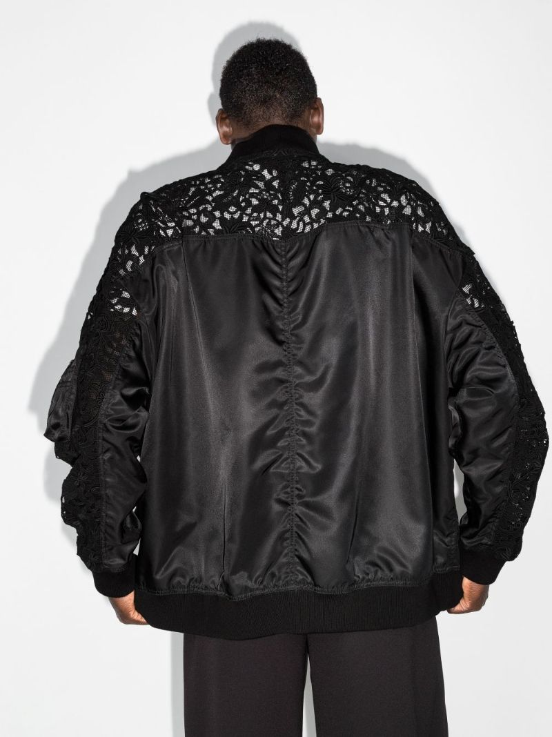 Lace Bomber Jacket