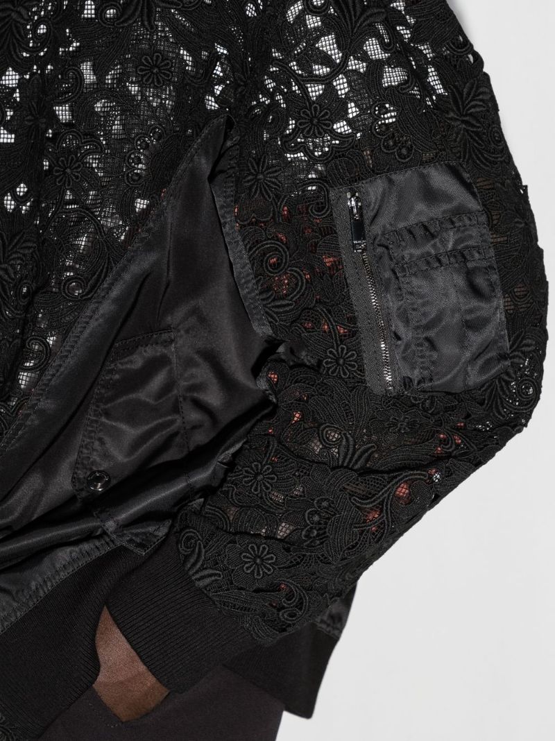 Lace Bomber Jacket