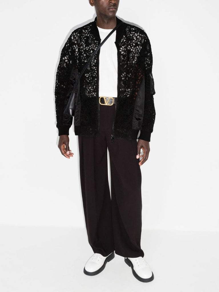Lace Bomber Jacket