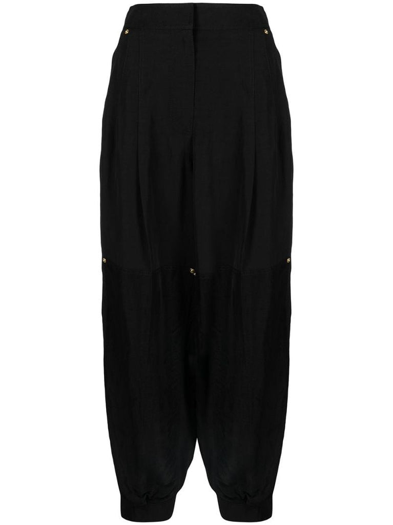 Pleated Wide Leg Trousers
