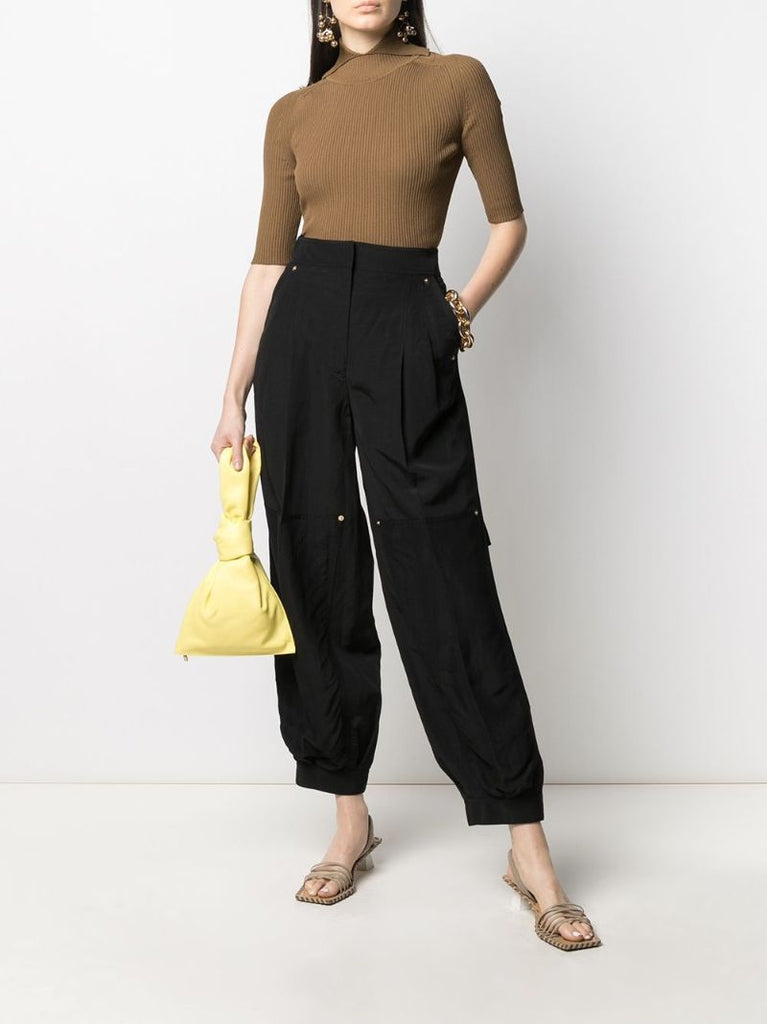 Pleated Wide Leg Trousers