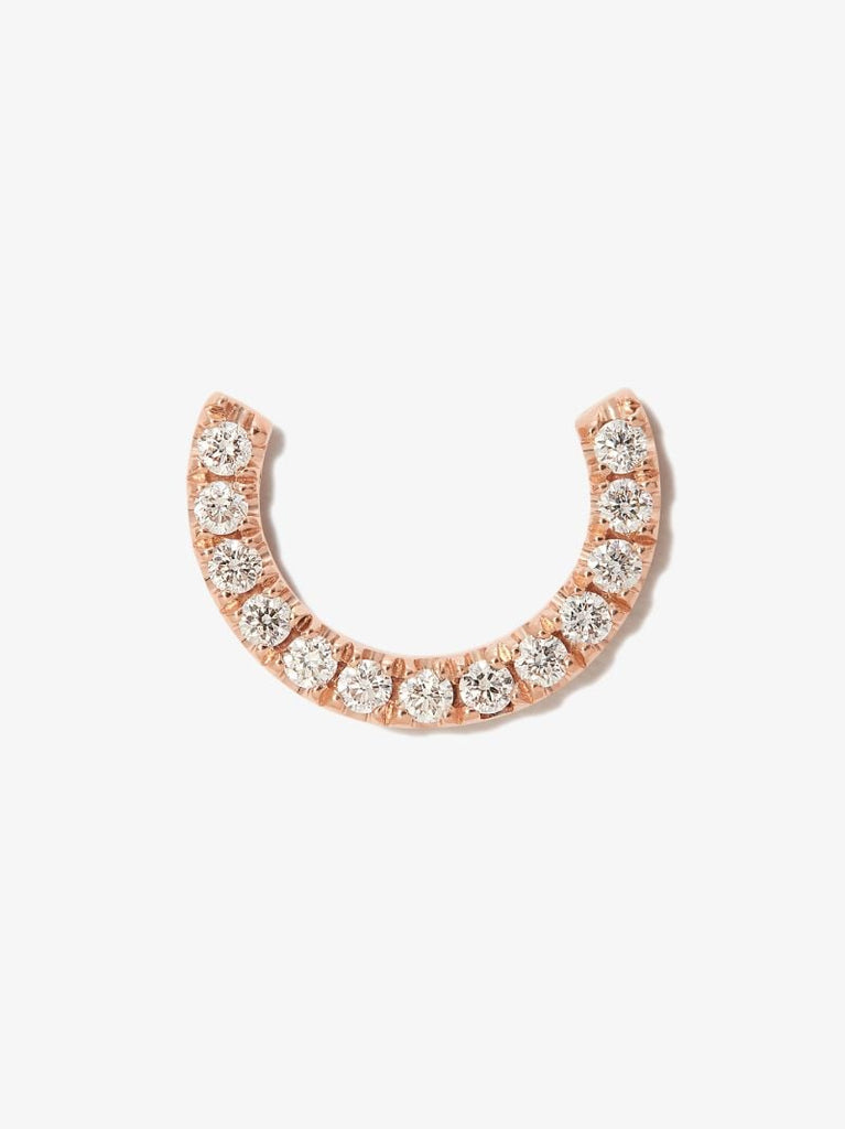 18k Rose Gold Demi Eternity Diamond Earring