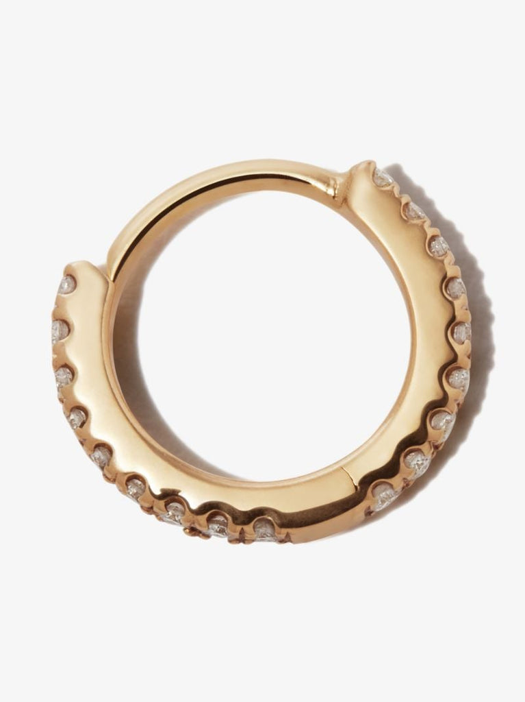 18k Yellow Gold Eternity Diamond Earring