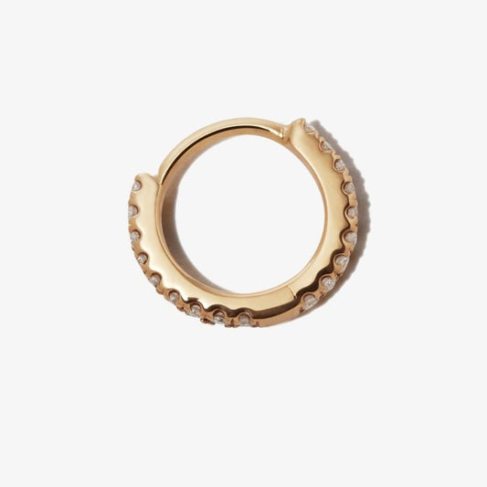 18k Yellow Gold Eternity Diamond Earring