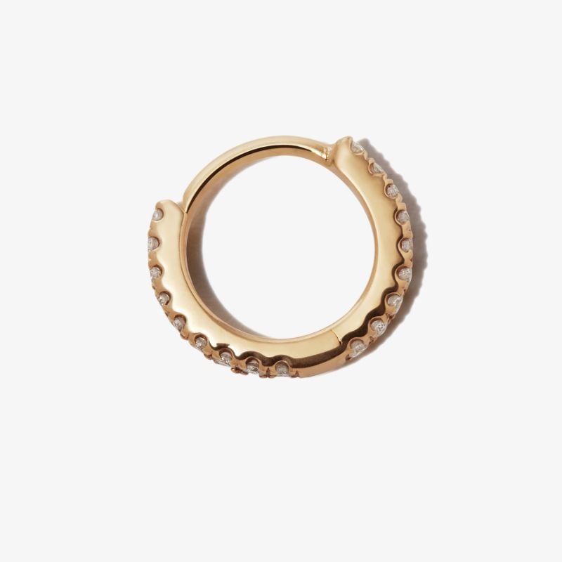 18k Yellow Gold Eternity Diamond Earring