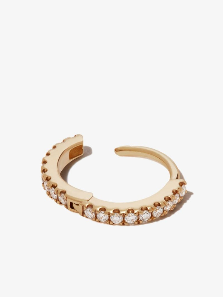 18k Yellow Gold Eternity Diamond Earring