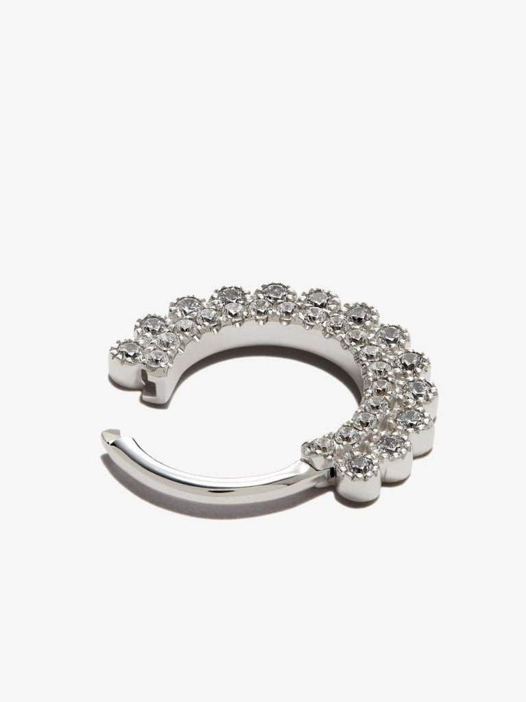 14k White Gold Apsara Cubic Zirconia Earring
