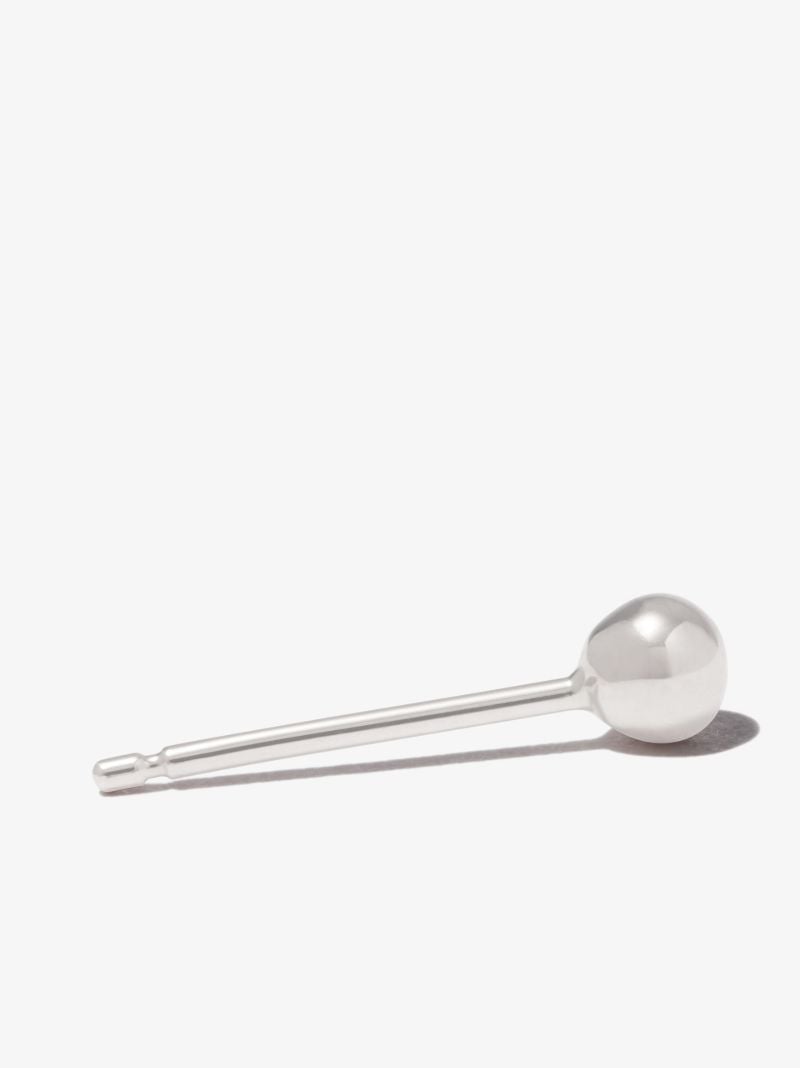 18k White Gold Ball Stud Earring