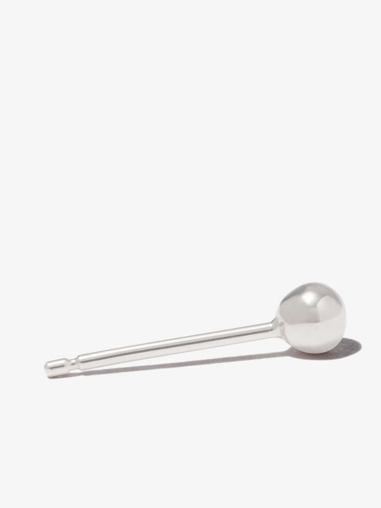 18k White Gold Ball Stud Earring