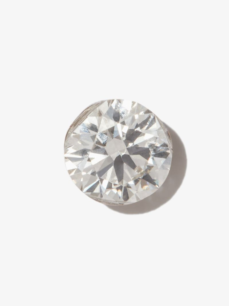 18k White Gold Invisible Set Diamond Earring