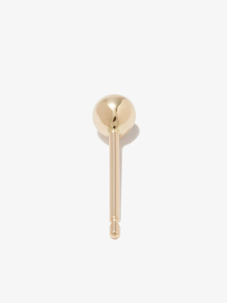 18k Yellow Gold Ball Stud Earring