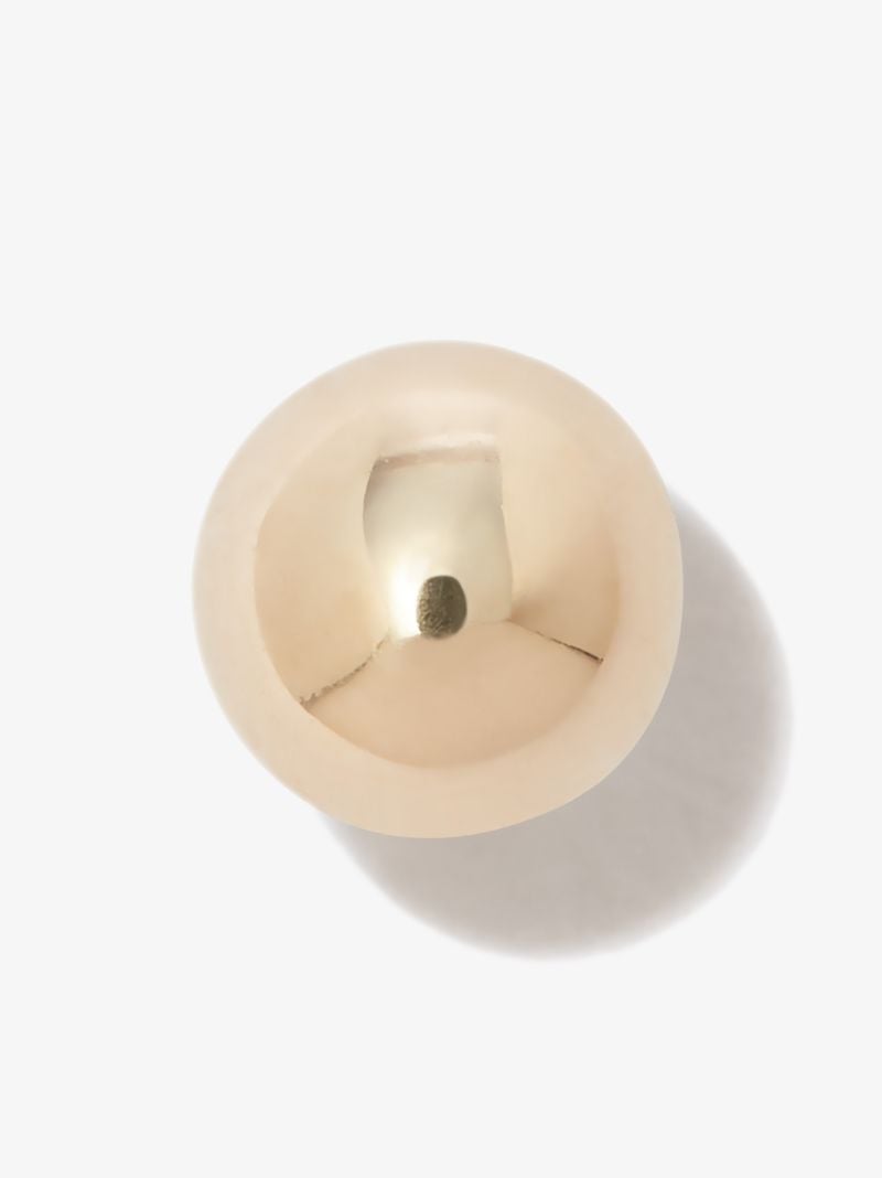 18k Yellow Gold Ball Stud Earring
