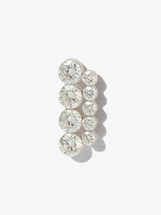 18k White Gold Apsara Diamond Earring