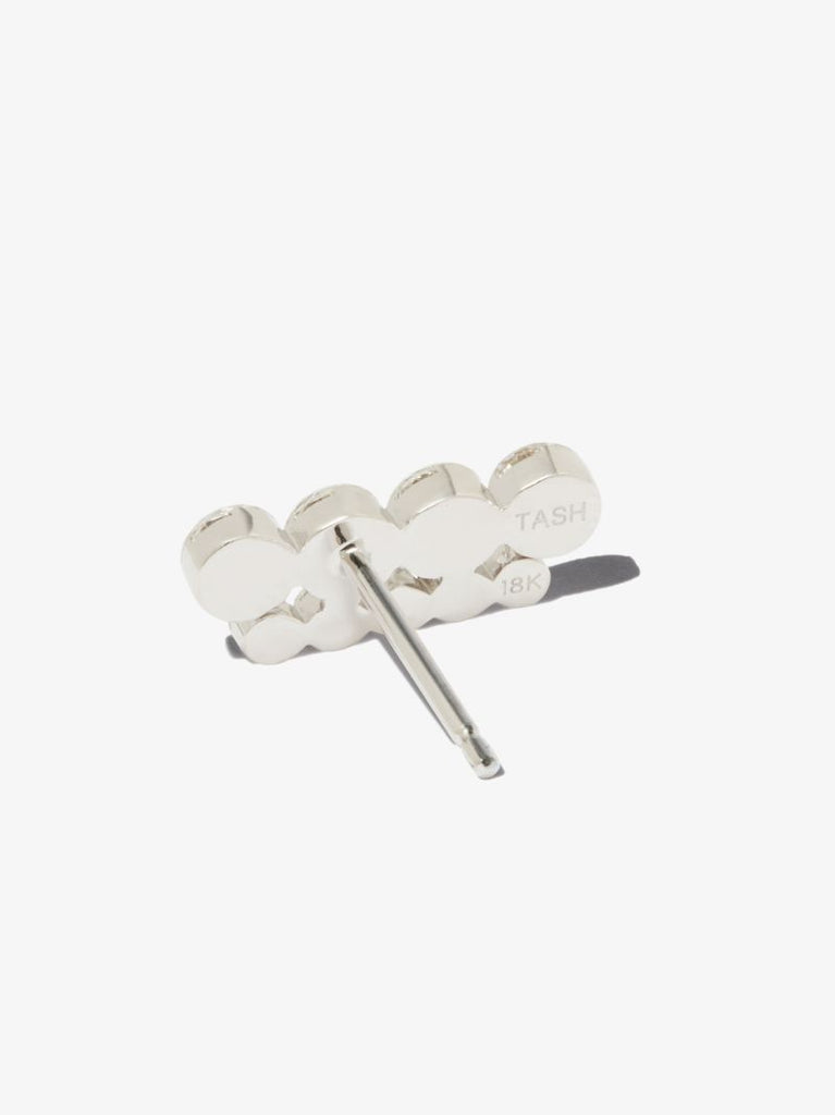 18k White Gold Apsara Diamond Earring