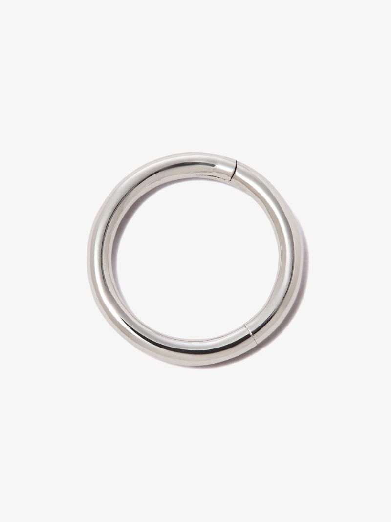 18k White Gold Hoop Earring