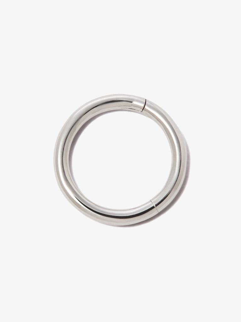 18k White Gold Hoop Earring