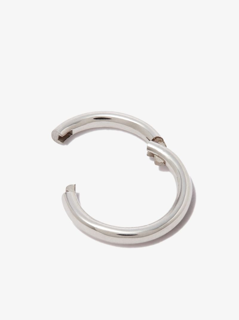 18k White Gold Hoop Earring