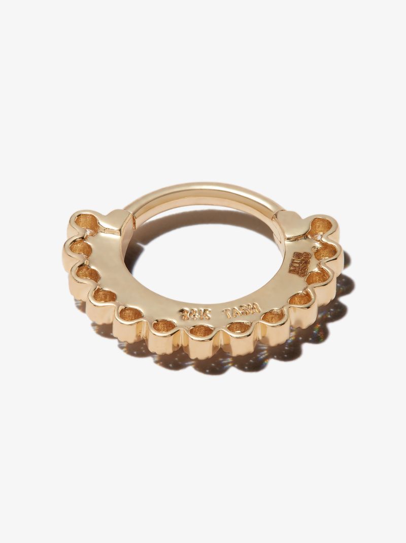 14k Yellow Gold Apsara Cubic Zirconia Earring