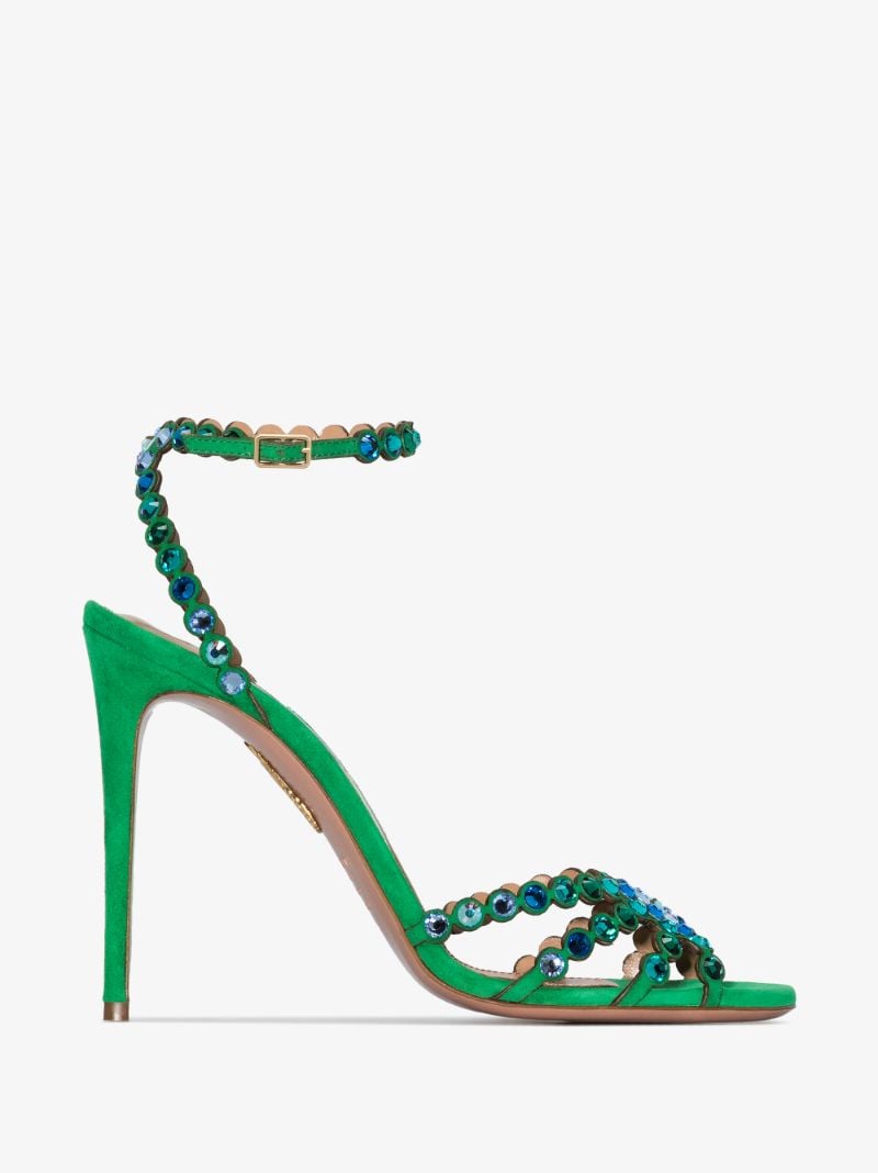 Green Tequila 105 Suede Sandals
