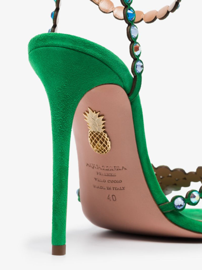 Green Tequila 105 Suede Sandals